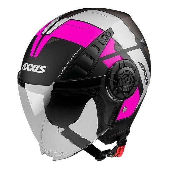 Kask Otwarty Axxis Metro Cool Gloss Fluor Pink Rrmoto Pl