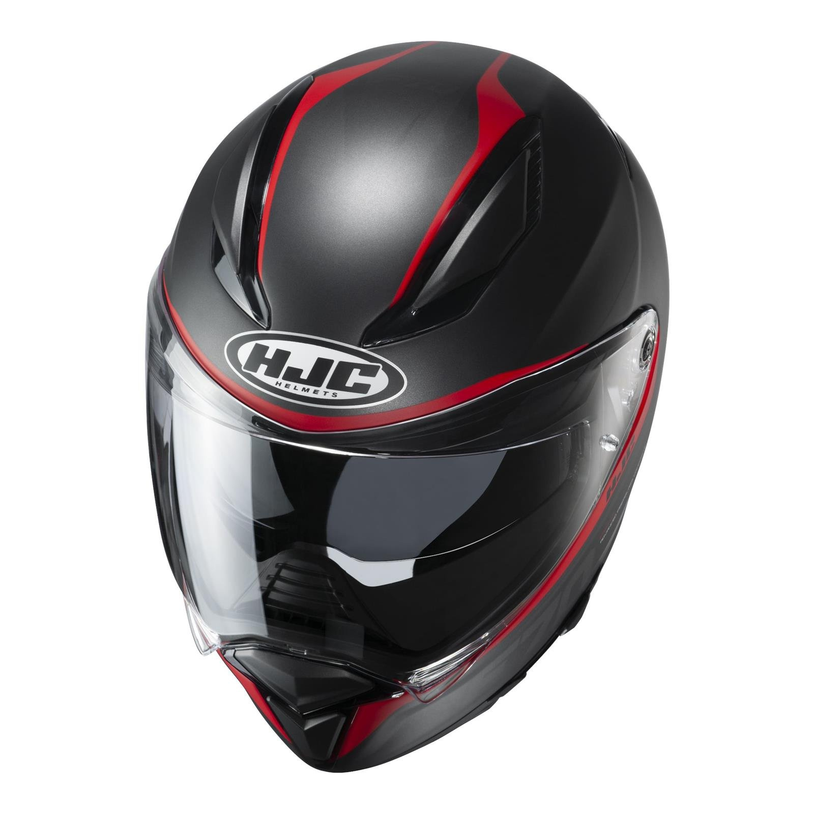 Kask Integralny Hjc F Feron Black Red Czarny Szary Czerwony Rrmoto Pl