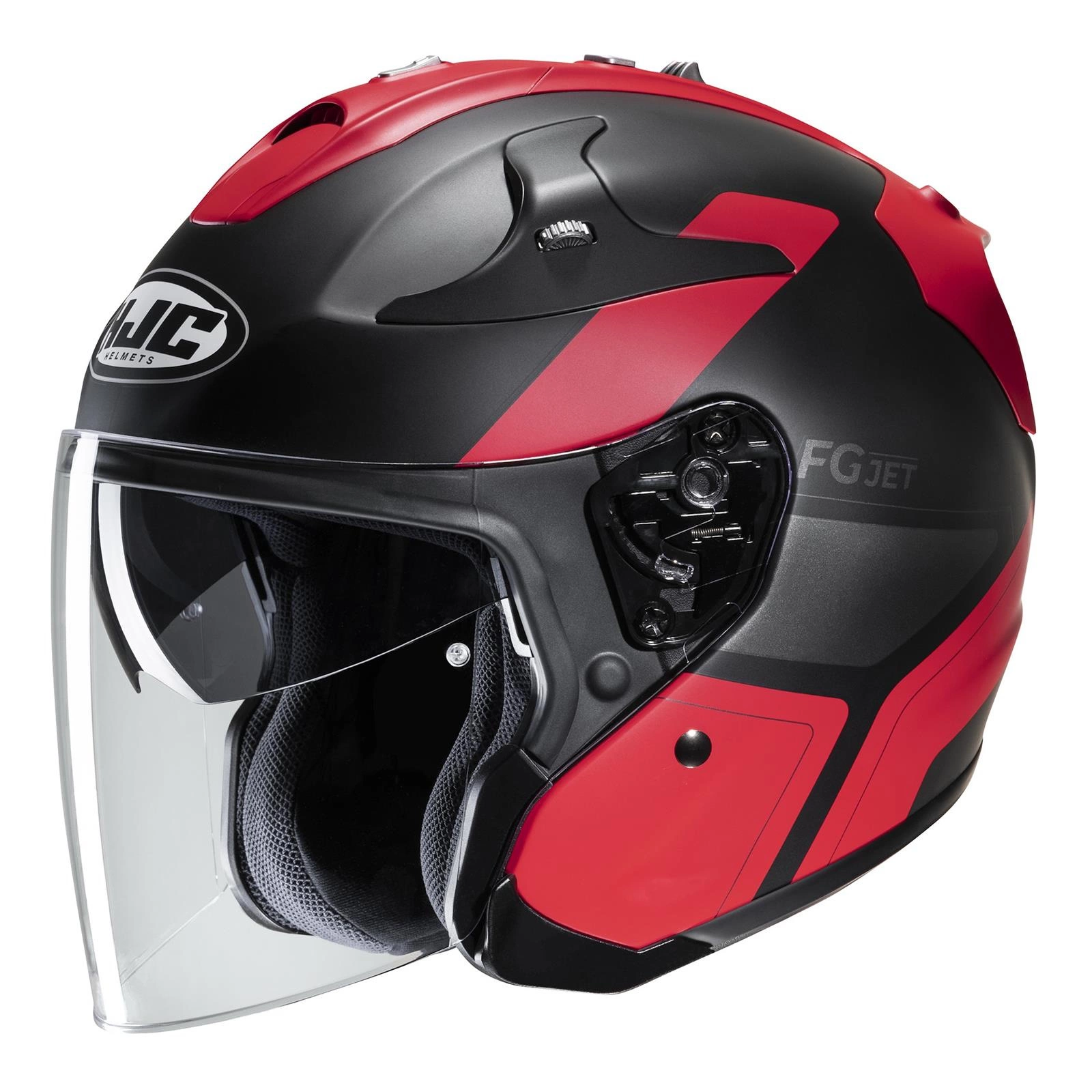 Kask Otwarty HJC FG JET EPEN BLACK RED Czarny Czerwony RRmoto Pl