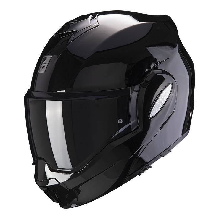 Kask szczękowy SCORPION EXO TECH SOLID BLACK czarny RRmoto pl