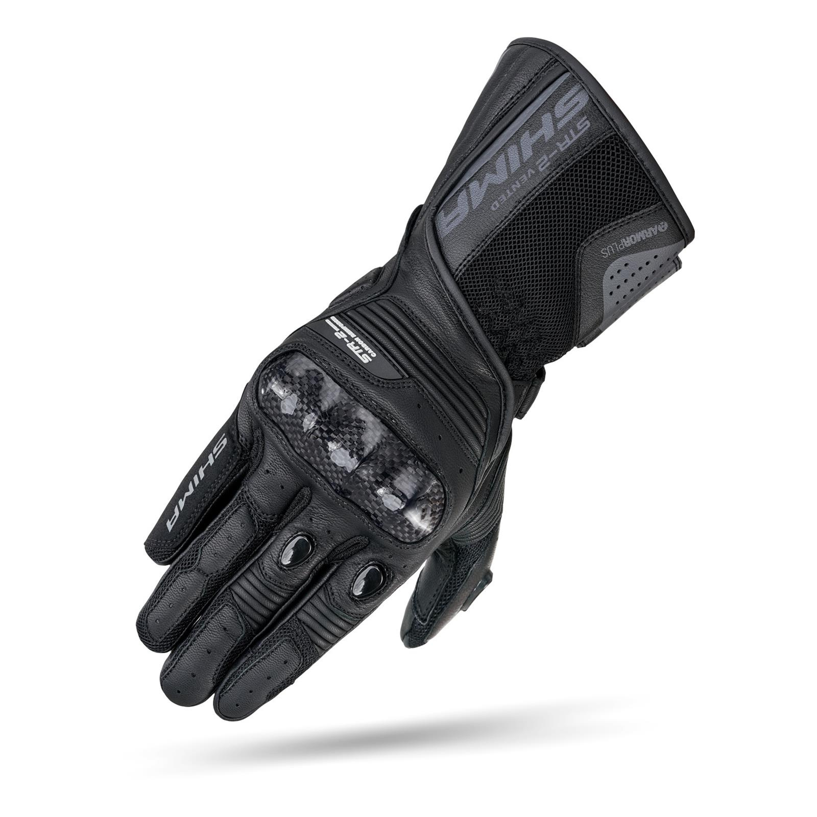 Rękawice sportowe SHIMA STR 2 VENTED BLACK czarny RRmoto pl