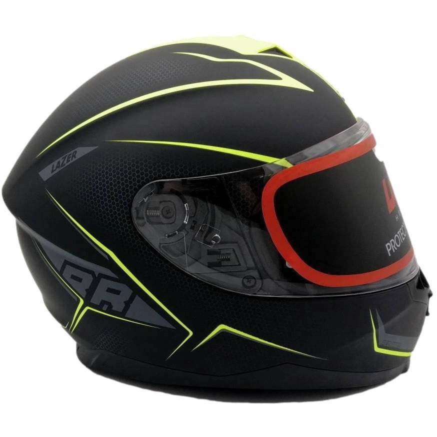 Kask Integralny Lazer Vertigo Evo Race Black Yellow Czarny Szary Ty