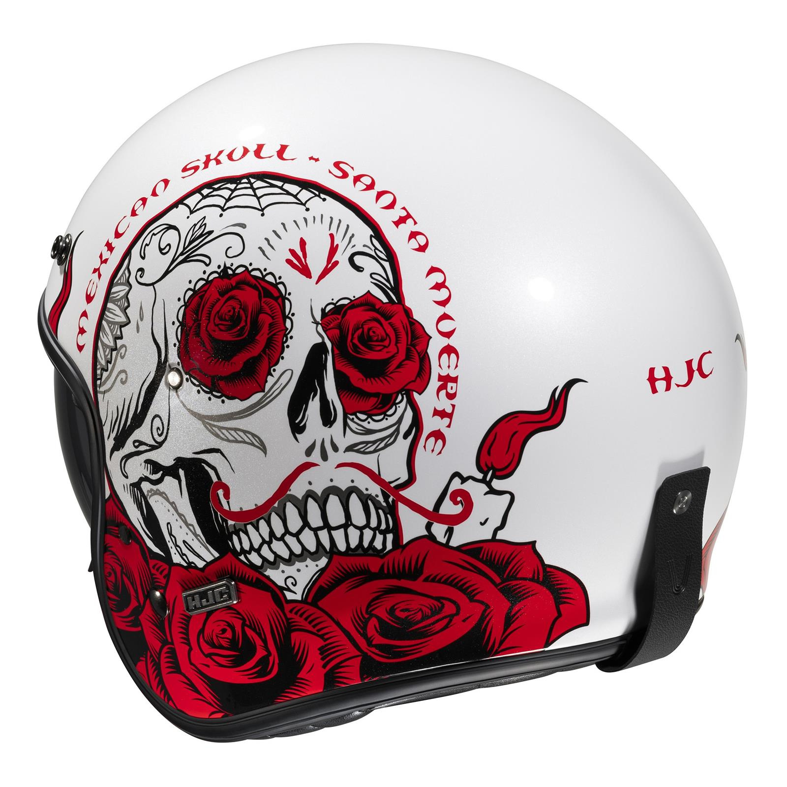 Kask Otwarty Hjc V Desto White Red Bia Y Czerwony Rrmoto Pl