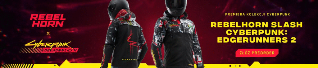 banner - Kurtka motocyklowa Rebelhorn Slash Edgerunners 2 z motywem z Cyberpunk 2077 w RRmoto - złóż preorder