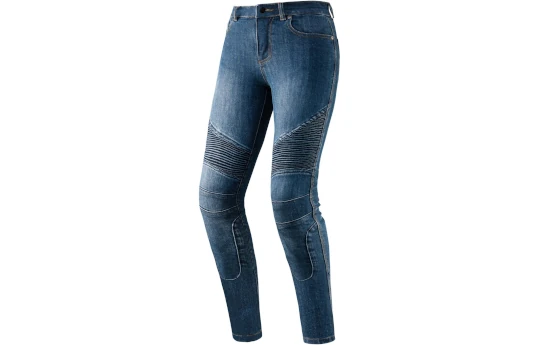 Jeansy motocyklowe damskie REBELHORN VANDAL LADY DENIM WASHED BLUE niebieski