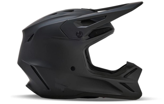 Kask cross FOX V3 SOLID BLACK MATT czarny mat