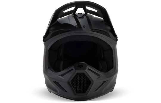 Kask cross FOX V3 SOLID BLACK MATT czarny mat