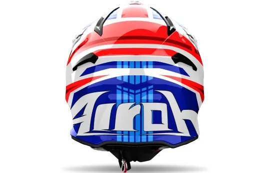 Kask cross AIROH AVIATOR ACE 2 PROUD RED MATT czerwony fluo szary czarny