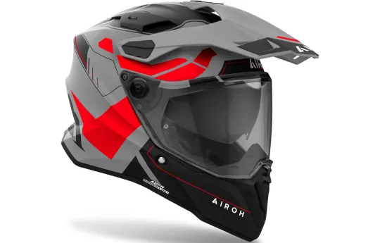 Kask integralny AIROH COMMANDER 2 MAVICK RED GLOSS czerwony biały czarny