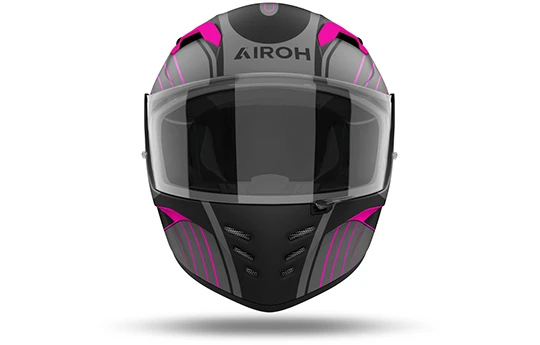 Kask integralny AIROH CONNOR SAMURAI MATT szary złoty czerwony