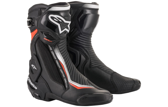 Buty sportowe ALPINESTARS SMX PLUS V2 BLACK/WHITE/FLUO RED czarny biały czerwony fluo