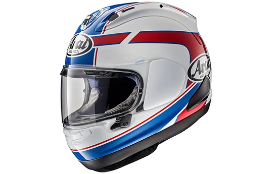 Kask integralny ARAI RX-7 V EVO HAYDEN WSBK niebieski czerwony fluo biały