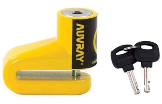 Blokada na tarczę hamulcową AUVRAY BD16 YELLOW żółty czarny