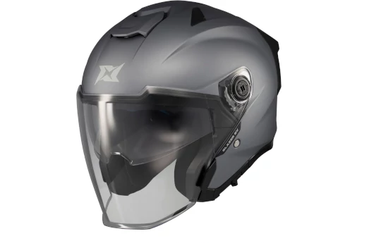 Kask otwarty AXXIS BLAZER SV TRAFFIC B0 MATT czarny szary biały