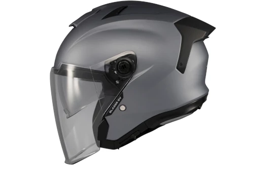 Kask otwarty AXXIS BLAZER SV TRAFFIC B0 MATT czarny szary biały