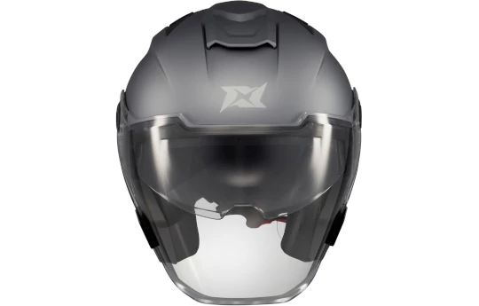 Kask otwarty AXXIS BLAZER SV TRAFFIC B0 MATT czarny szary biały