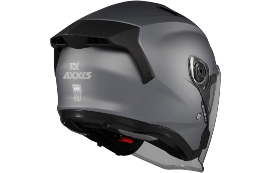 Kask otwarty AXXIS BLAZER SV TRAFFIC B0 MATT czarny szary biały