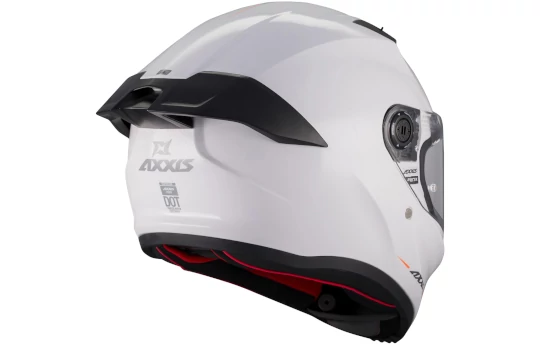 Kask integralny AXXIS FENIX TURBULENCE B5 GLOSS czarny czerwony pomarańczowy fluo biały