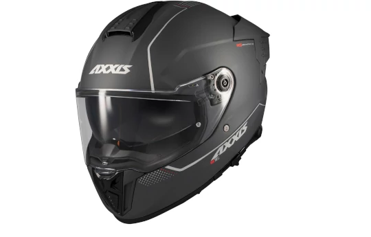 Kask integralny AXXIS HAWK EVO SV DARK JUSTICE C1 MATT czarny czerwony