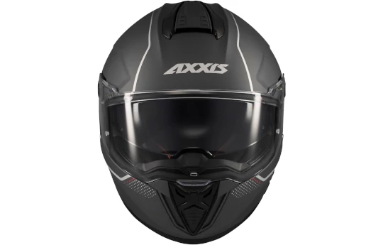 Kask integralny AXXIS HAWK EVO SV DARK JUSTICE C1 MATT czarny czerwony