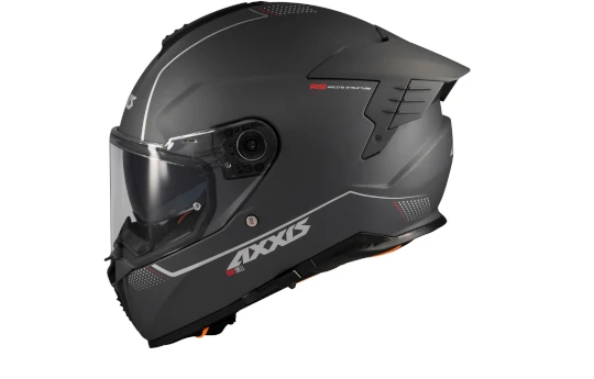 Kask integralny AXXIS HAWK EVO SV DARK JUSTICE C1 MATT czarny czerwony
