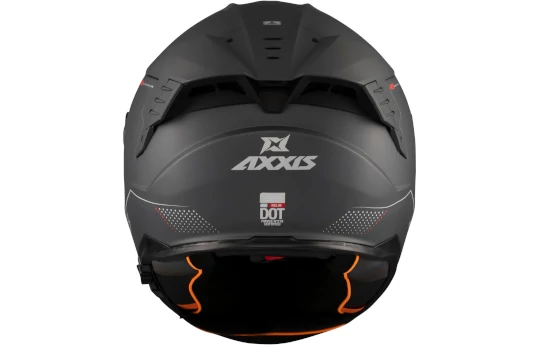 Kask integralny AXXIS HAWK EVO SV DARK JUSTICE C1 MATT czarny czerwony