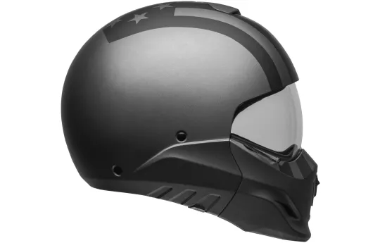 Kask szczękowy BELL BROOZER FREE RIDE MATTE GREY/BLACK czarny szary