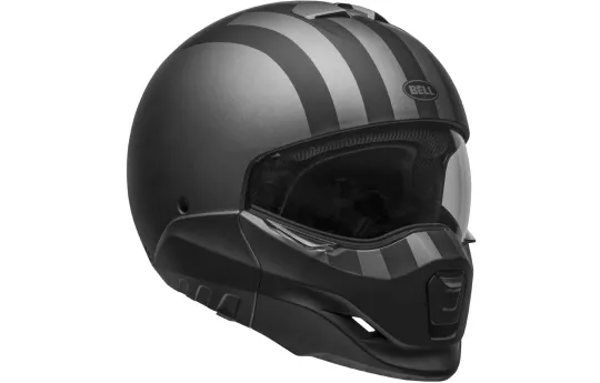 Kask szczękowy BELL BROOZER FREE RIDE MATTE GREY/BLACK czarny szary