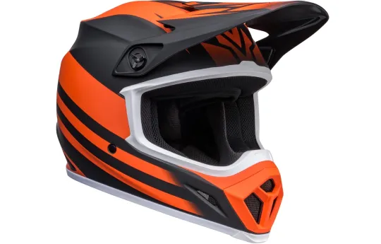 Kask cross BELL MX-9 MIPS DISRUPT MATTE BLACK/ORANGE czarny pomarańczowy