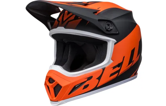 Kask cross BELL MX-9 MIPS DISRUPT MATTE BLACK/ORANGE czarny pomarańczowy