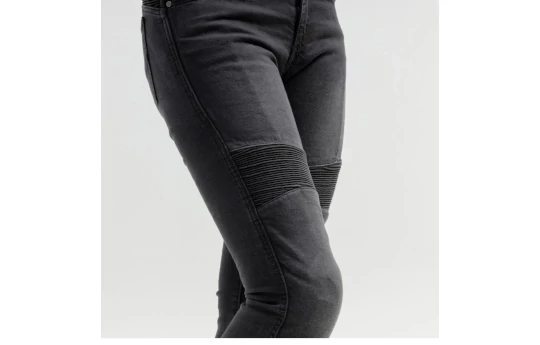 Jeansy motocyklowe damskie BROGER AURA LADY BLACK czarny