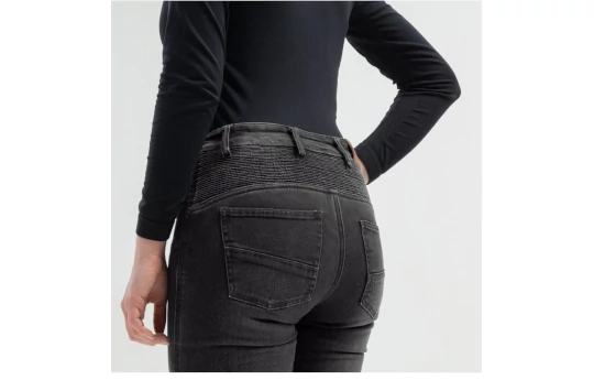 Jeansy motocyklowe damskie BROGER AURA LADY BLACK czarny