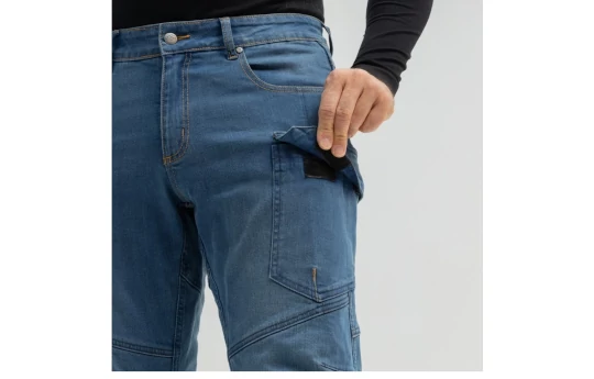 Jeansy motocyklowe BROGER BRONX BLACK czarny