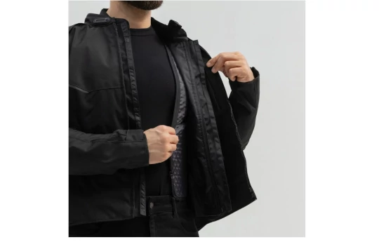 Kurtka tekstylna BROGER GRID BLACK czarny