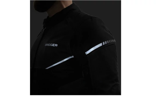 Kurtka tekstylna BROGER GRID BLACK czarny