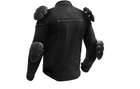 Kurtka tekstylna BROGER GRID BLACK czarny