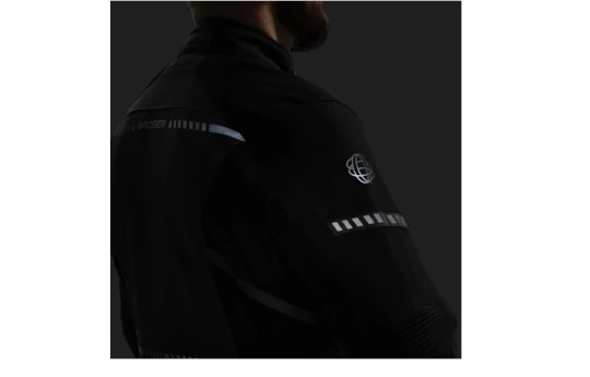 Kurtka tekstylna BROGER OVERLAND BLACK czarny