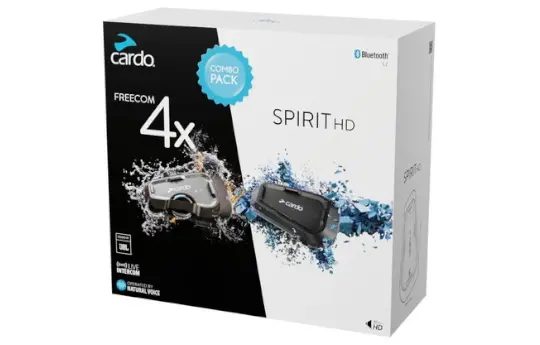 Zestaw interkomów CARDO FREEDCOM + SPIRIT HD 4 szt.