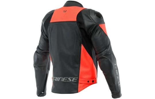 Kurtka skórzana DAINESE RACING 4 PERFORATED BLACK/RED czarny czerwony