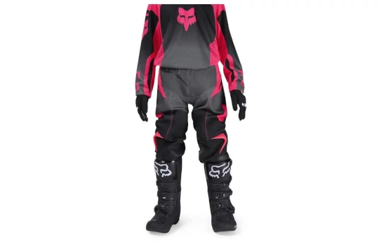 Spodnie cross dziecięce FOX JUNIOR GIRLS 180 LEAN BLACK/PINK czarny różowy