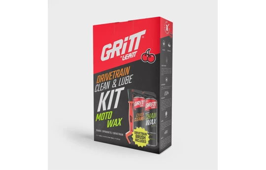 Zestaw do czyszczenia i smarowania łańcucha GRITT BY LEATT DRIVETRAIN KIT MOTO WAX