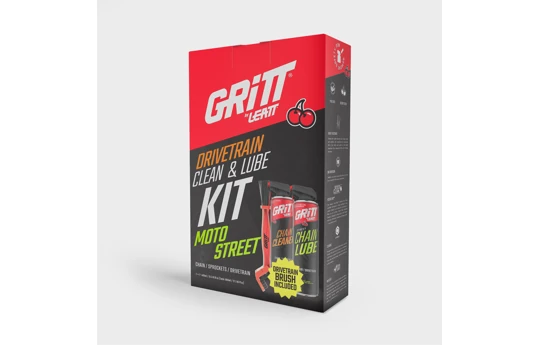 Zestaw do czyszczenia i smarowania łańcucha GRITT BY LEATT DRIVETRAIN KIT MOTO STREET
