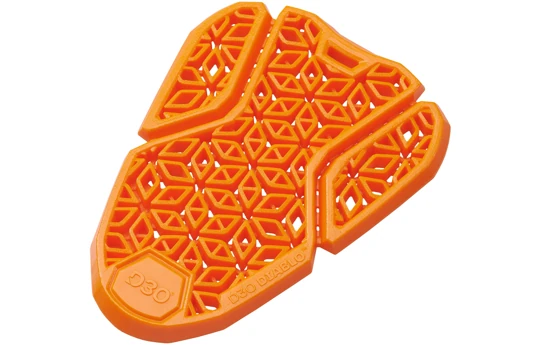 Protektor wymienny bioder HELD D3O DIABLO LEVEL 2 ORANGE pomarańczowy
