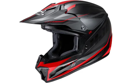 Kask cross dziecięcy HJC CL-XY-II DRIFT BLACK/RED czarny czerwony