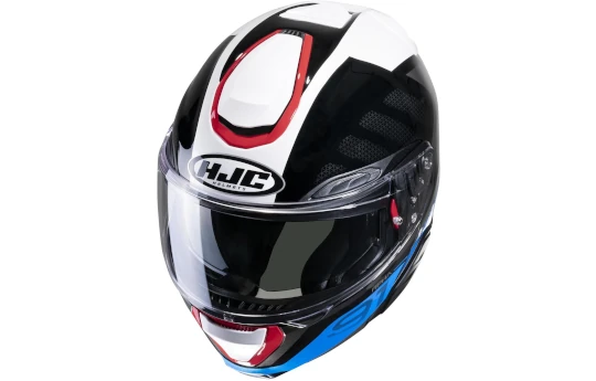 Kask szczękowy HJC RPHA 91 ABBES WHITE/BLUE biały niebieski