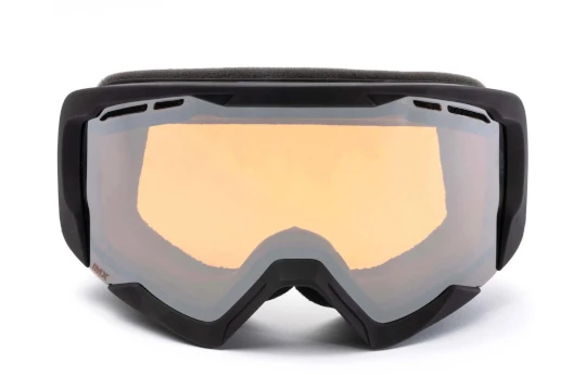 Gogle motocyklowe IMX SNOW BLACK MATT/BLACK SZYBA PODWÓJNA CLEAR + BROWN czarny