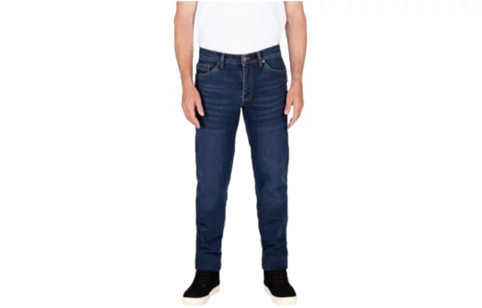 Jeansy motocyklowe KNOX KIRKSTONE SHORT STONE WASH INDIGO granatowy