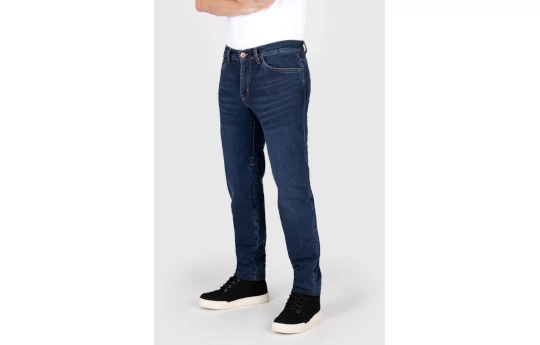 Jeansy motocyklowe KNOX KIRKSTONE SHORT STONE WASH INDIGO granatowy