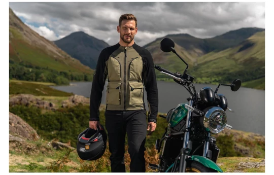 Kurtka tekstylna KNOX TOR SAGE zielony czarny