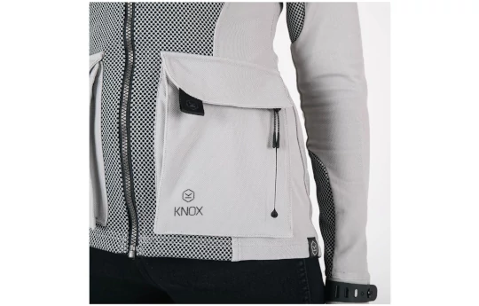 Kurtka tekstylna damska KNOX TOR LADY LIGHT GREY szary